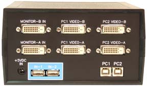 rear view of USB-802-IN2D2-TS2 USB Dual-Head Touchscreen Switch