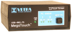 Front of USB-802-TS USB touch screen Switch